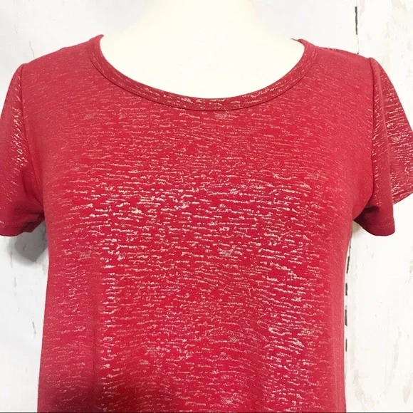 LuLaRoe | Silver Sparkle Elegant Classic Tee - Picture 2 of 5
